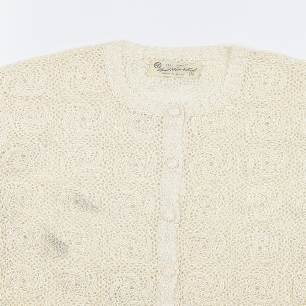 Preworn Womens Ivory   Cardigan Jumper Size S