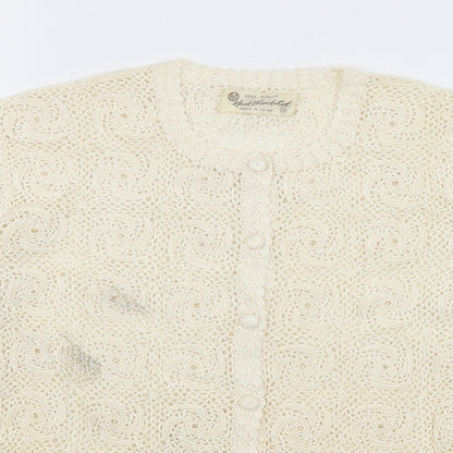 Preworn Womens Ivory   Cardigan Jumper Size S