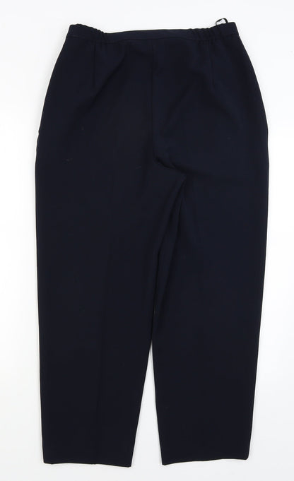 St Michael Womens Blue   Cropped Trousers Size 14 L25.5 in