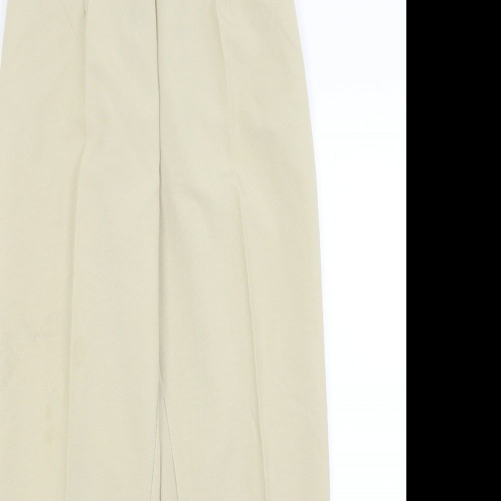 Womens UK Size 12 Preworn Regular Fit  Yellow Trousers