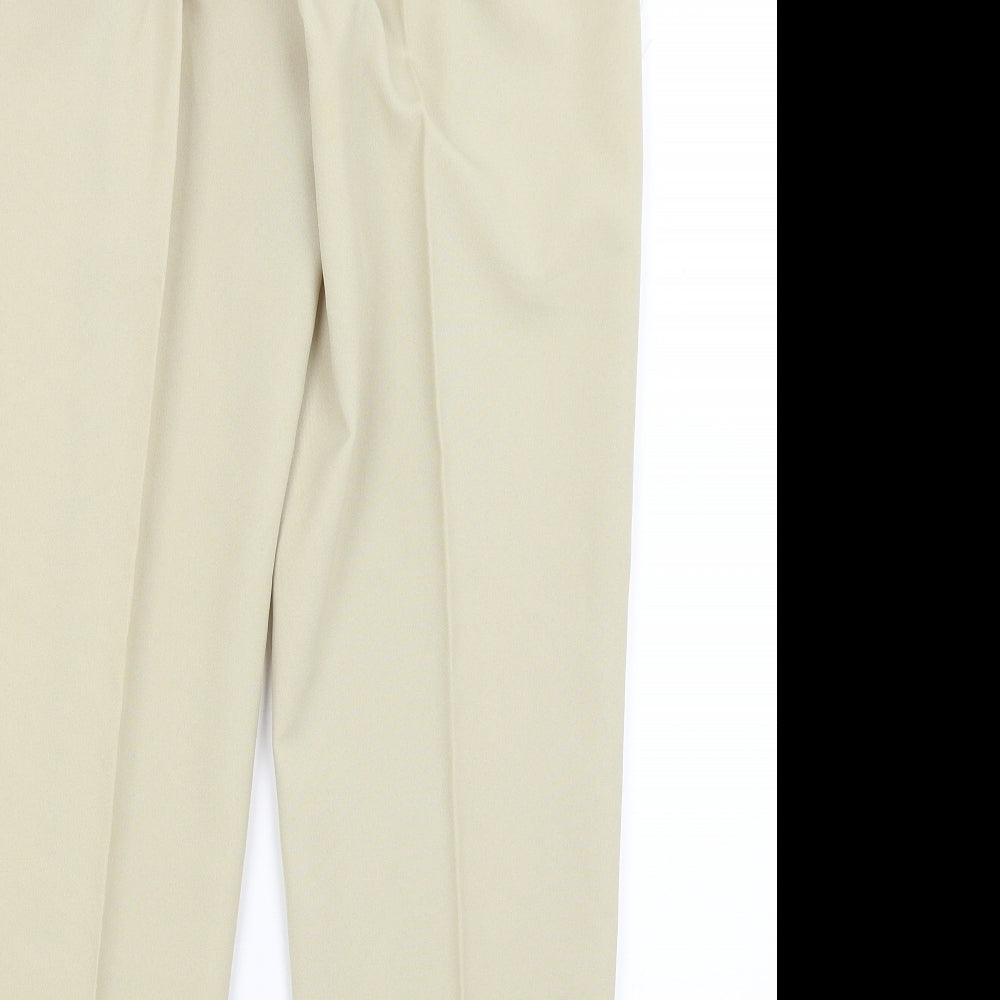 Womens UK Size 12 Preworn Regular Fit  Yellow Trousers