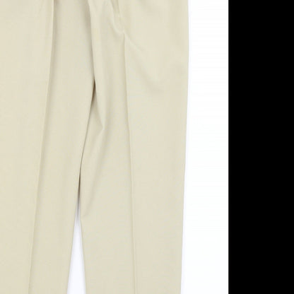 Womens UK Size 12 Preworn Regular Fit  Yellow Trousers