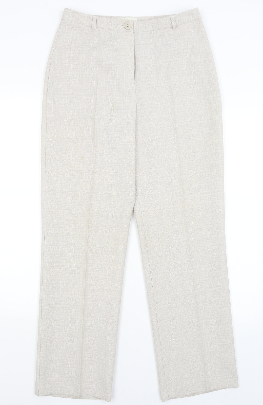 M&S Womens Grey   Dress Pants Trousers Size 10 L29 in