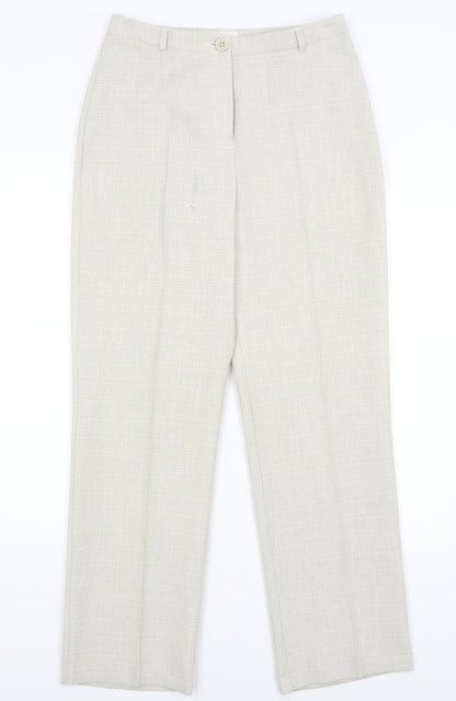 M&S Womens Grey   Dress Pants Trousers Size 10 L29 in