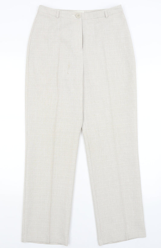 M&S Womens Grey   Dress Pants Trousers Size 10 L29 in