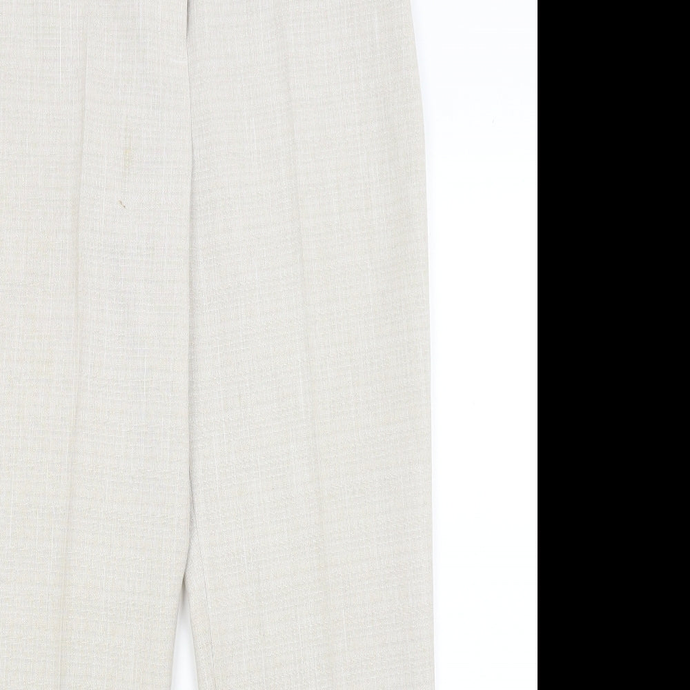 M&S Womens Grey   Dress Pants Trousers Size 10 L29 in