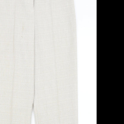 M&S Womens Grey   Dress Pants Trousers Size 10 L29 in