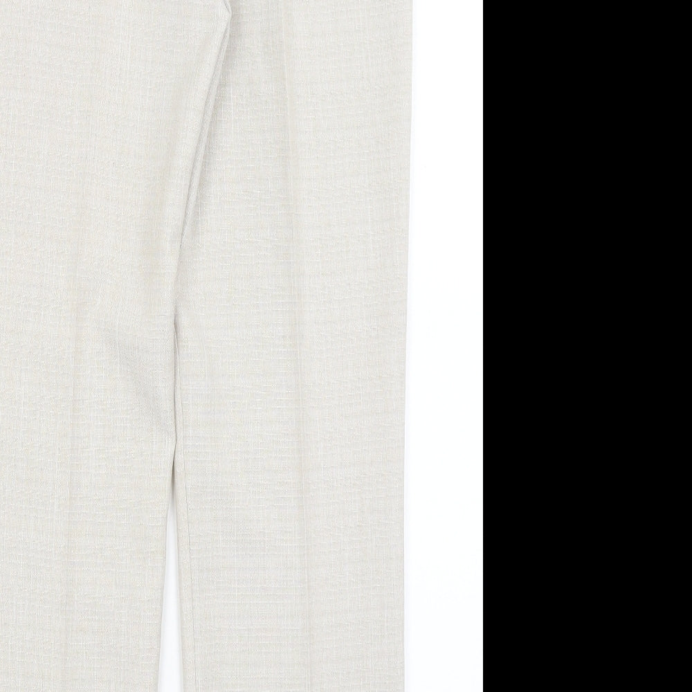 M&S Womens Grey   Dress Pants Trousers Size 10 L29 in