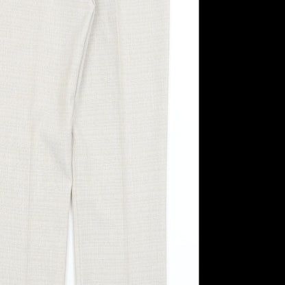 M&S Womens Grey   Dress Pants Trousers Size 10 L29 in