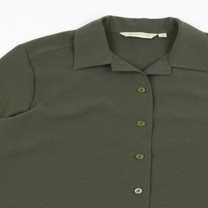 Womens UK Size 16 Holmewood Green Basic Button-Up