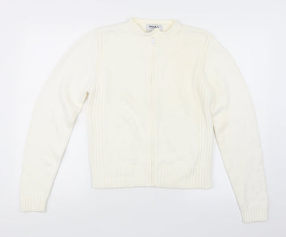 Moto Womens Ivory  Knit Jacket Coatigan Size 14