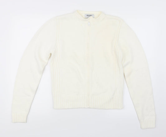 Moto Womens Ivory  Knit Jacket Coatigan Size 14
