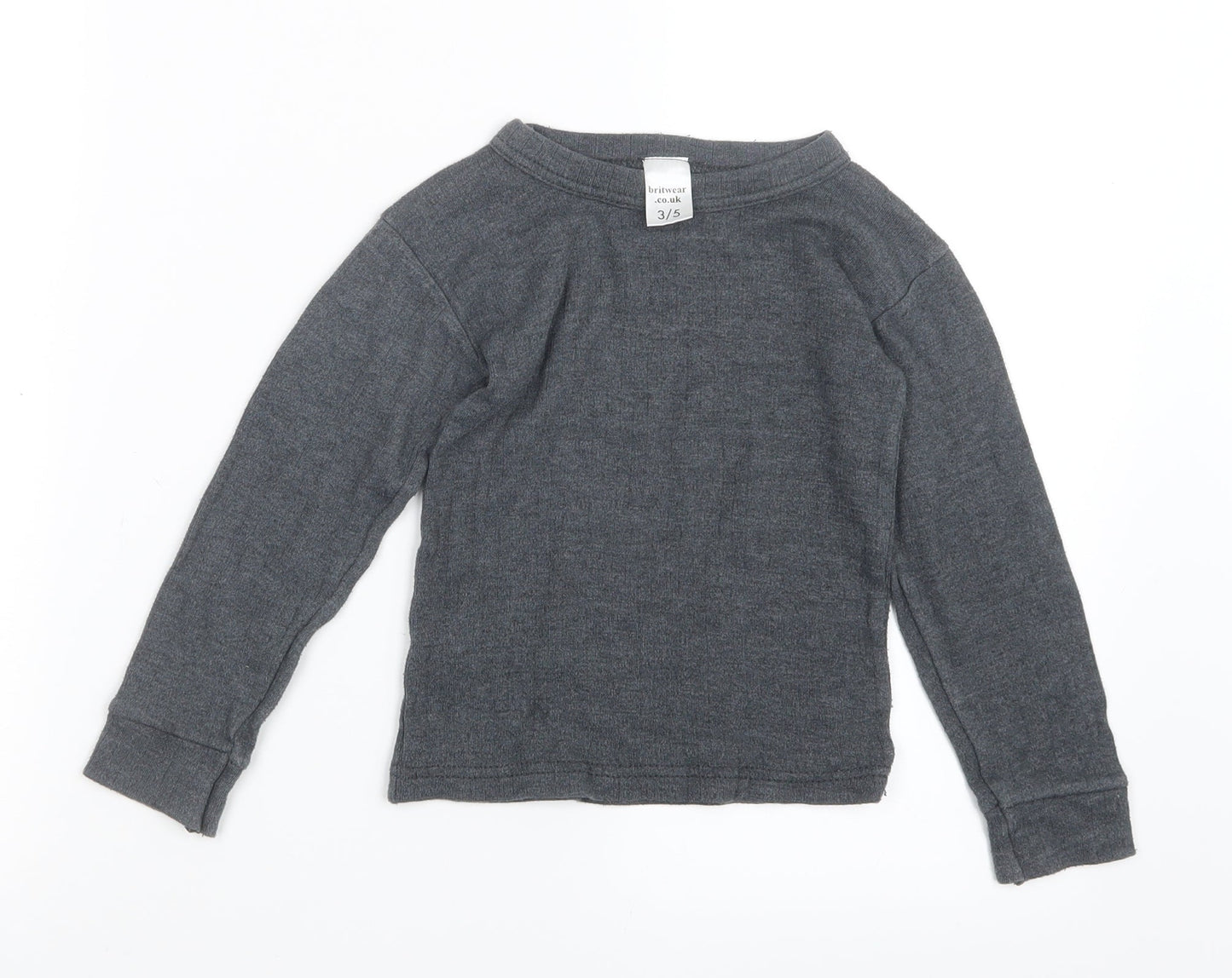 britwear.co.uk Boys Grey   Basic T-Shirt Size 3-4 Years