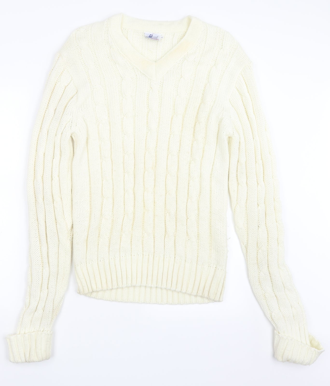 III esl Womens Ivory  Knit Pullover Jumper Size XL