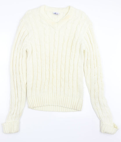 III esl Womens Ivory  Knit Pullover Jumper Size XL