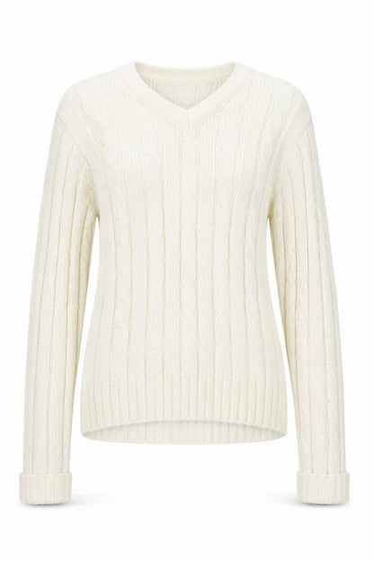 III esl Womens Ivory  Knit Pullover Jumper Size XL