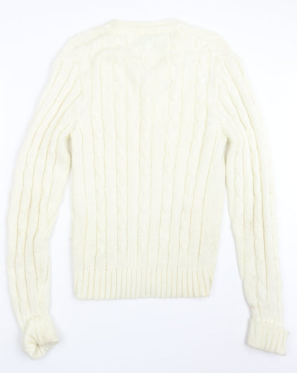 III esl Womens Ivory  Knit Pullover Jumper Size XL
