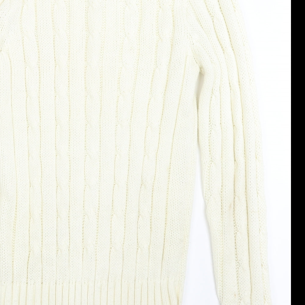 III esl Womens Ivory  Knit Pullover Jumper Size XL