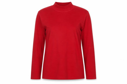 Womens UK Size 12 Alexara Red Basic T-Shirt