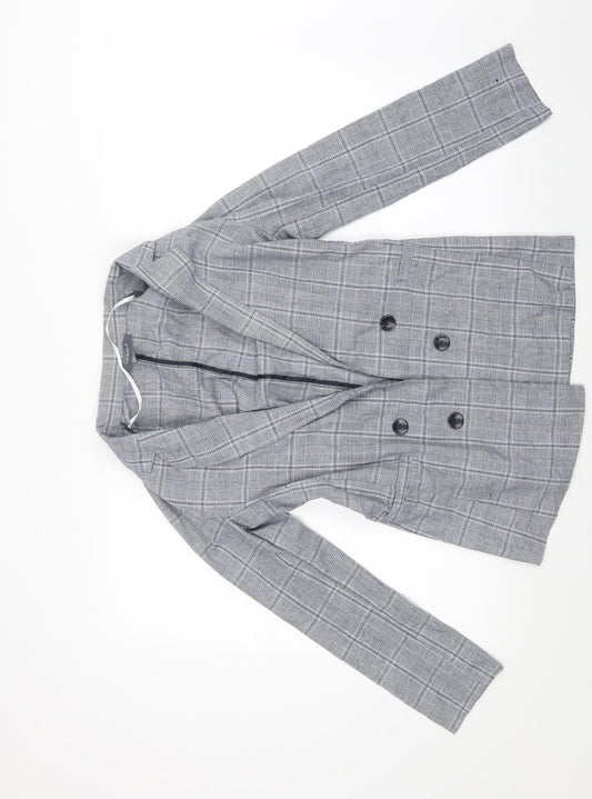 Primark Womens Blue Check  Jacket  Size 8
