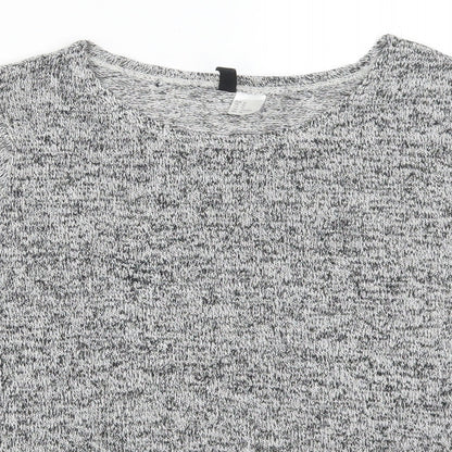 Womens UK Size M H&M Grey Basic T-Shirt