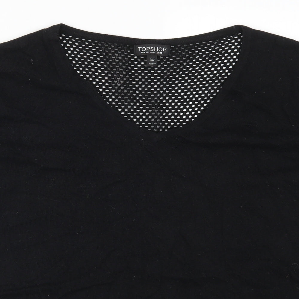 Topshop Womens Black   Pullover Jumper Size 10