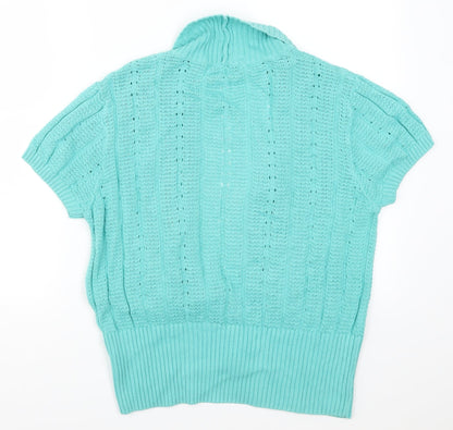Milla Womens Blue  Knit Cardigan Jumper Size XL