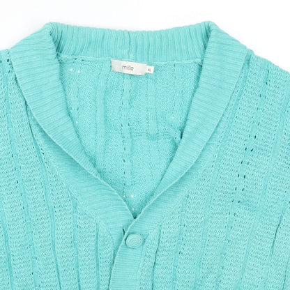 Milla Womens Blue  Knit Cardigan Jumper Size XL