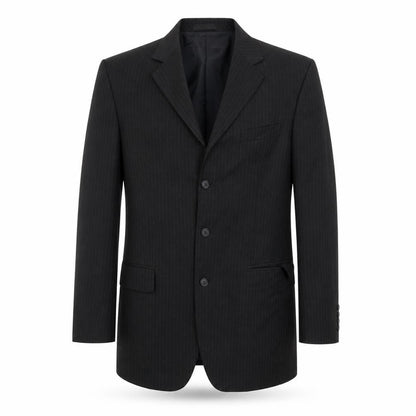Mike Fenton Mens Grey Striped  Jacket Suit Jacket Size 42