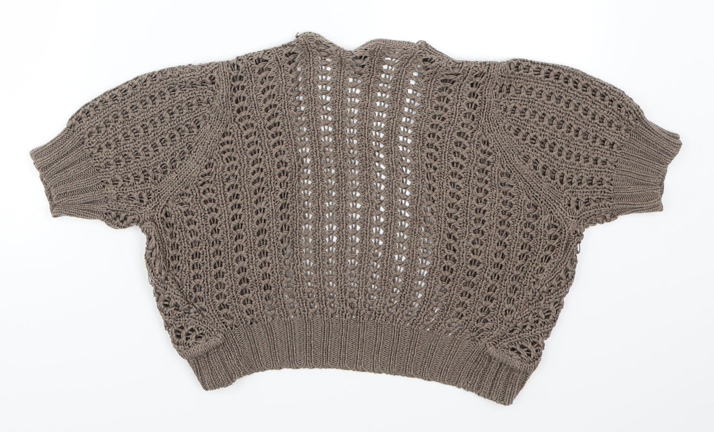 Amisu Womens Brown  Knit Cardigan Jumper Size S