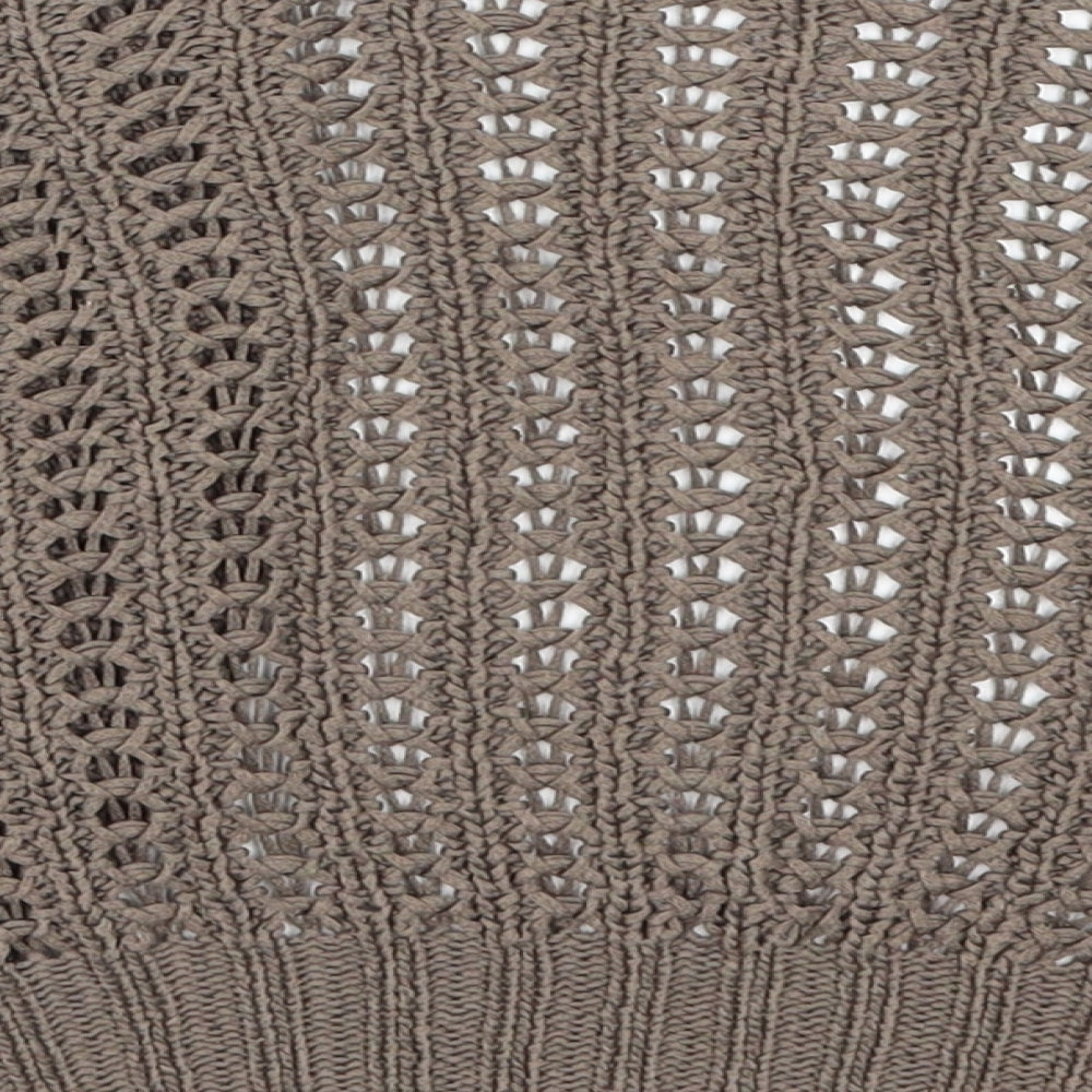 Amisu Womens Brown  Knit Cardigan Jumper Size S