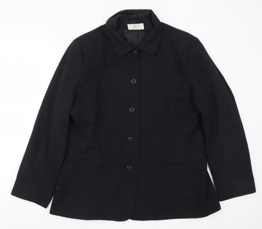 OPUS Womens Black   Jacket Suit Jacket Size 18