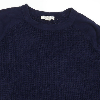 Forever 21 Womens Blue  Knit Pullover Jumper Size S
