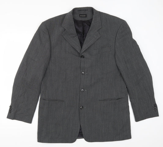 Mens UK Size 40 Benvenuto Regular Grey Suit Jacket