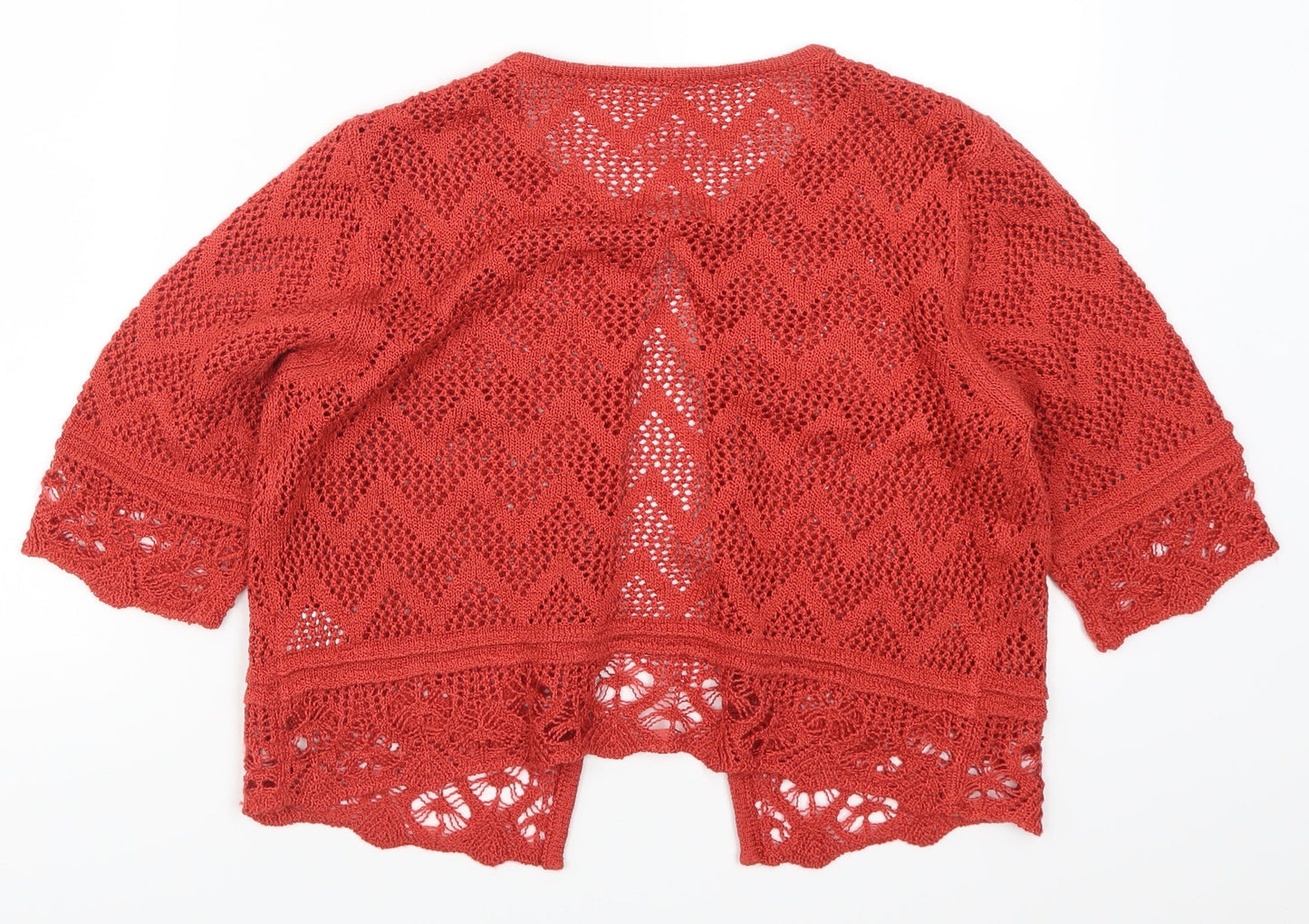 Preworn Womens Red   Cardigan Jumper Size S