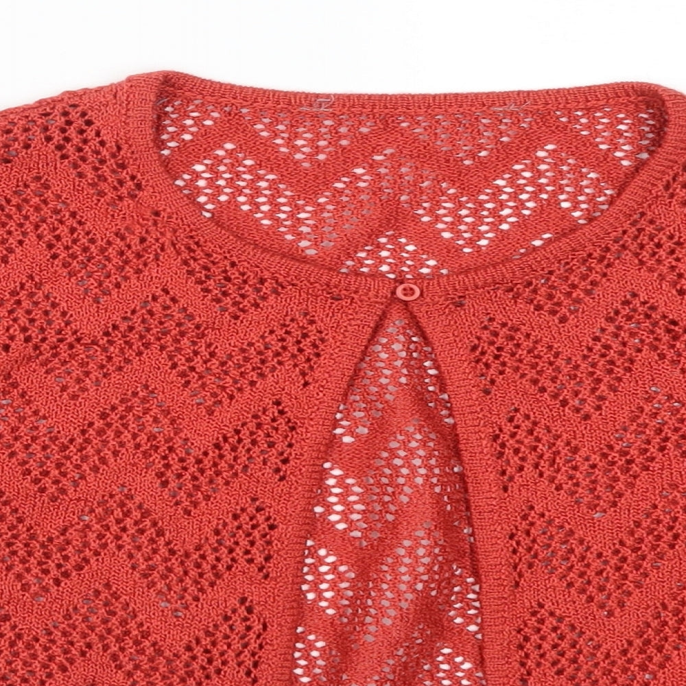 Preworn Womens Red   Cardigan Jumper Size S