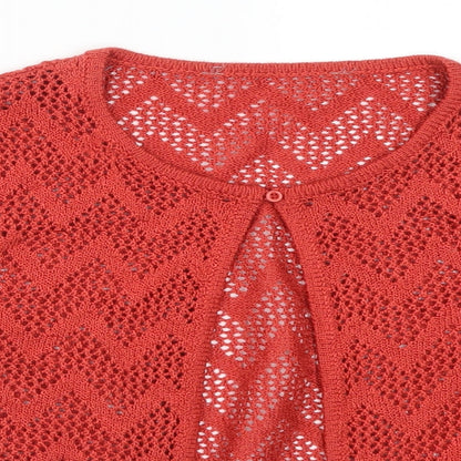 Preworn Womens Red   Cardigan Jumper Size S