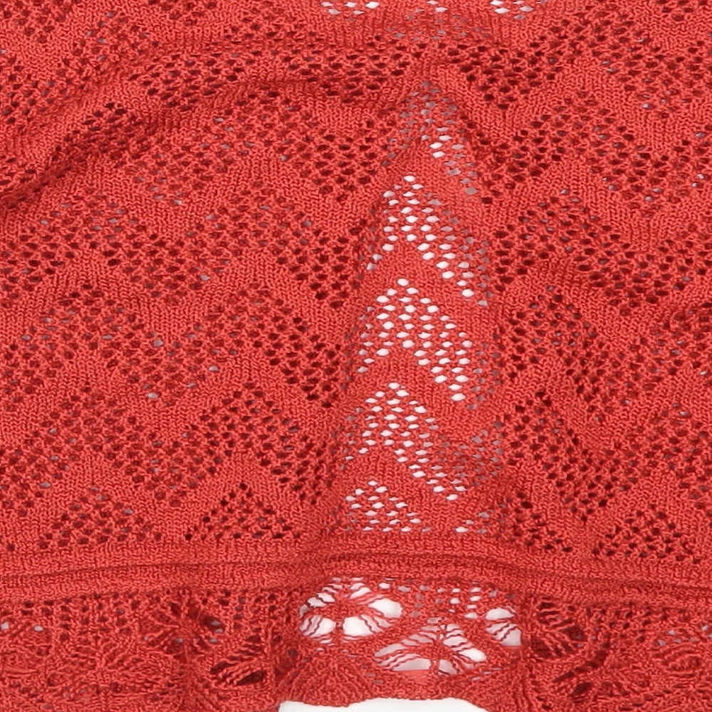 Preworn Womens Red   Cardigan Jumper Size S