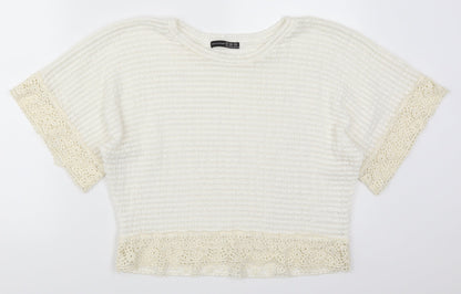 Atmosphere Womens White   Basic T-Shirt Size 12