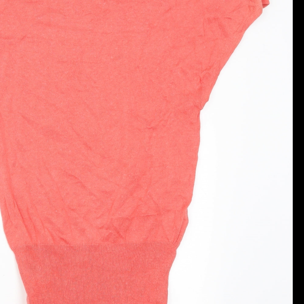 Womens UK Size XS VERO MODA Pink Basic T-Shirt