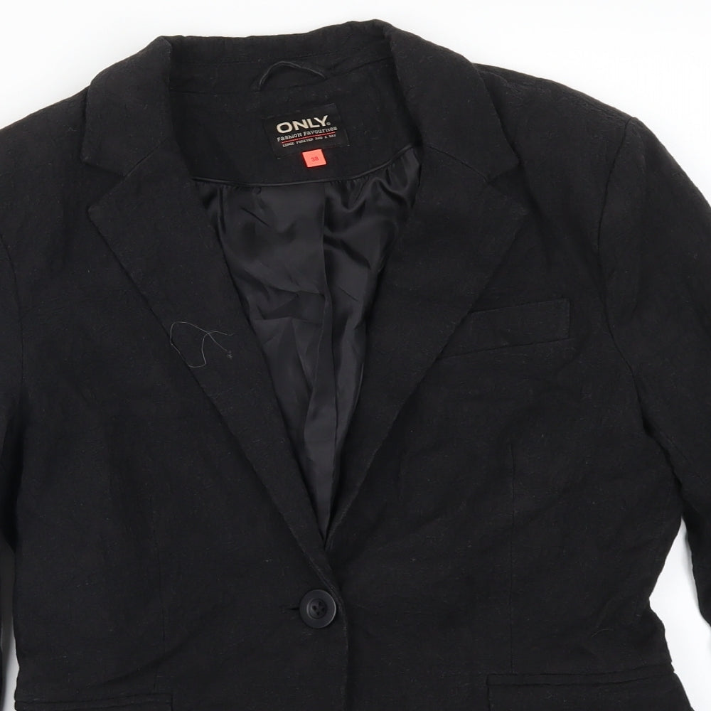 Only Womens Black   Jacket Suit Jacket Size 10