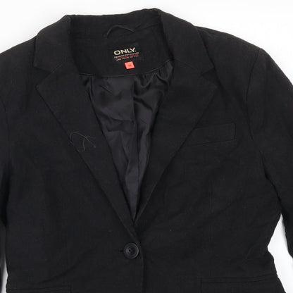 Only Womens Black   Jacket Suit Jacket Size 10