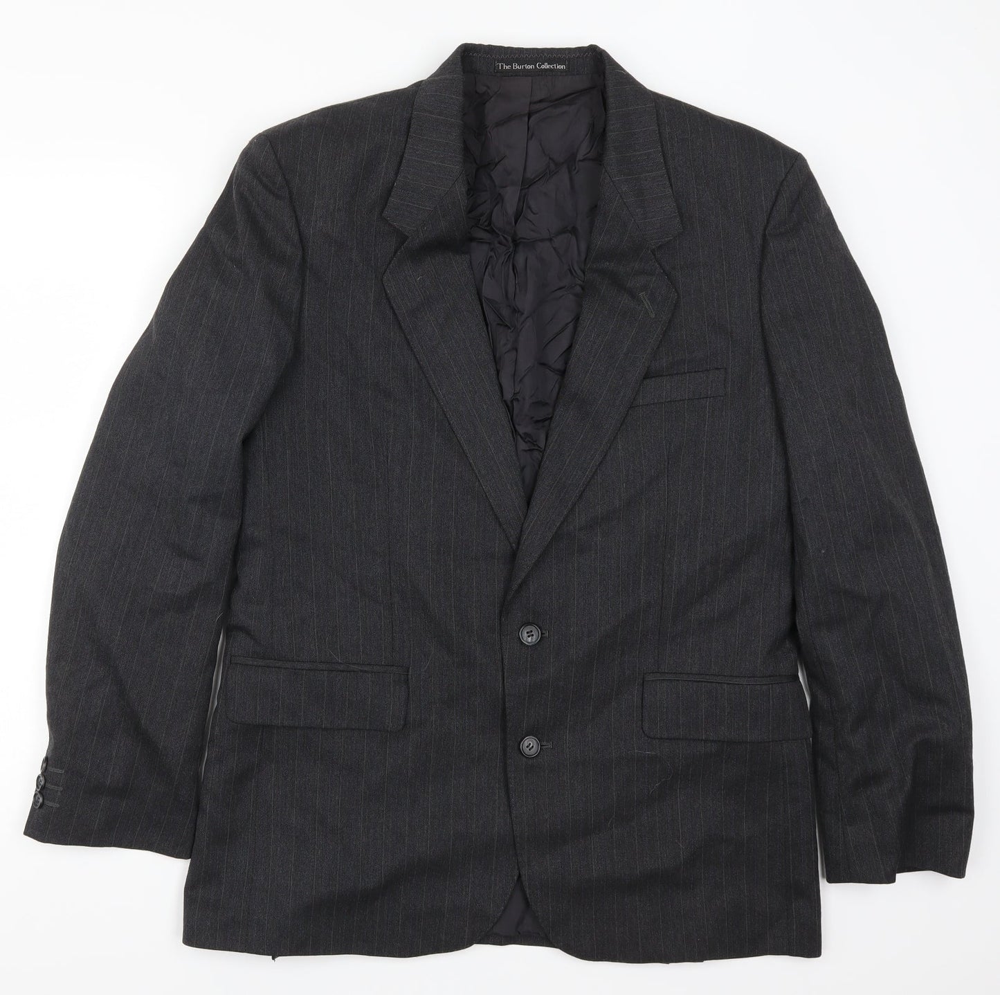 Mens UK Size 42 Burton Regular Grey Suit Jacket