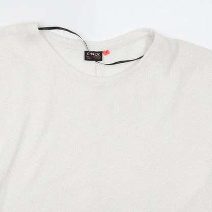 Womens UK Size M Only White Basic T-Shirt