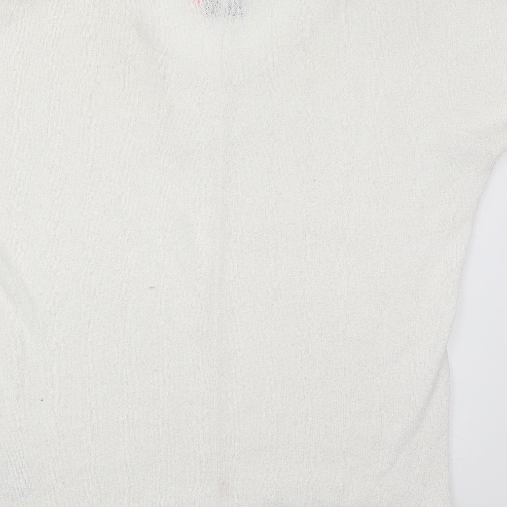 Womens UK Size M Only White Basic T-Shirt