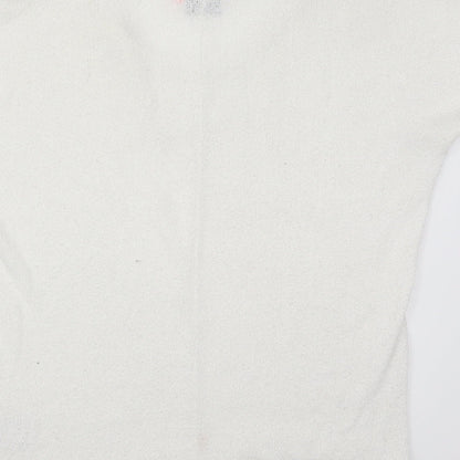 Womens UK Size M Only White Basic T-Shirt