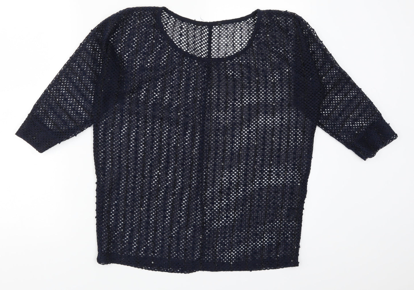 Womens UK Size 8 NEXT Blue Basic T-Shirt