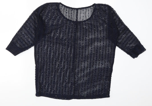 Womens UK Size 8 NEXT Blue Basic T-Shirt