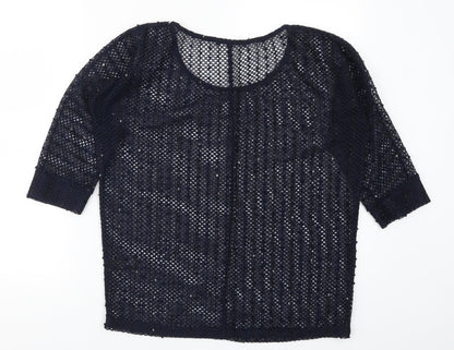 Womens UK Size 8 NEXT Blue Basic T-Shirt