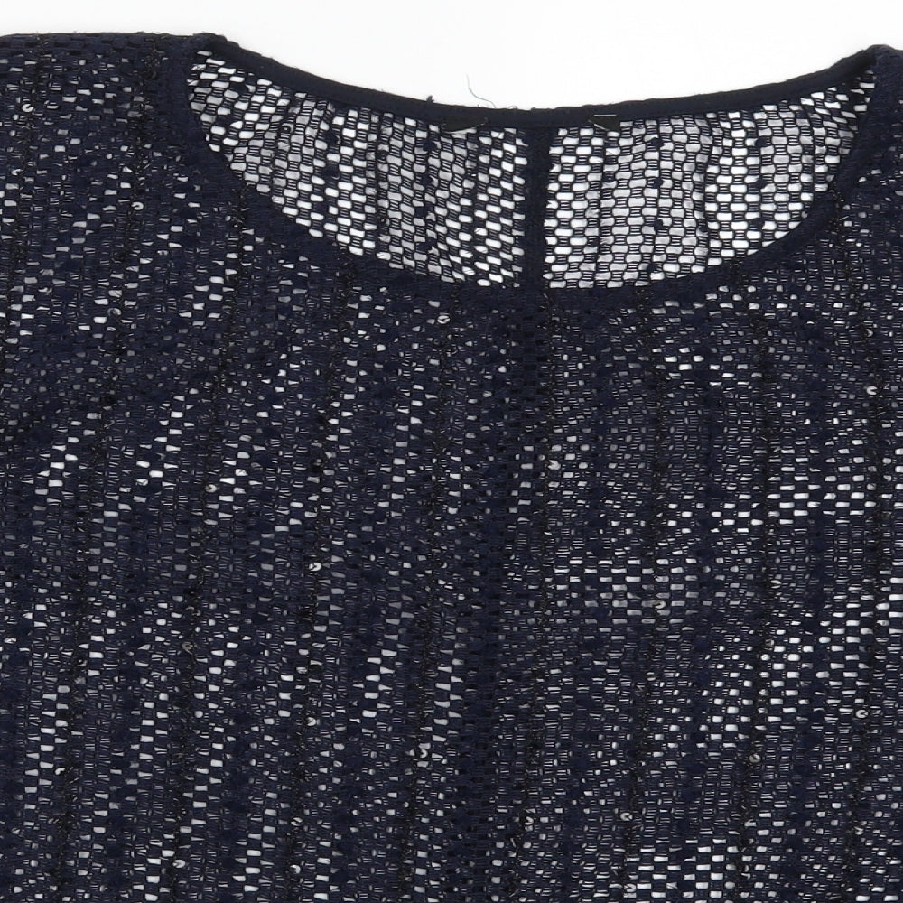Womens UK Size 8 NEXT Blue Basic T-Shirt